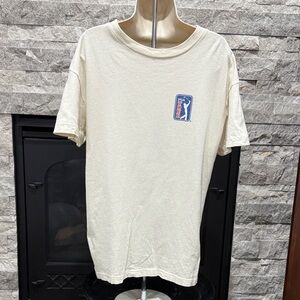 Abercrombie & Fitch Cream Short Sleeve Tee PGA Tour